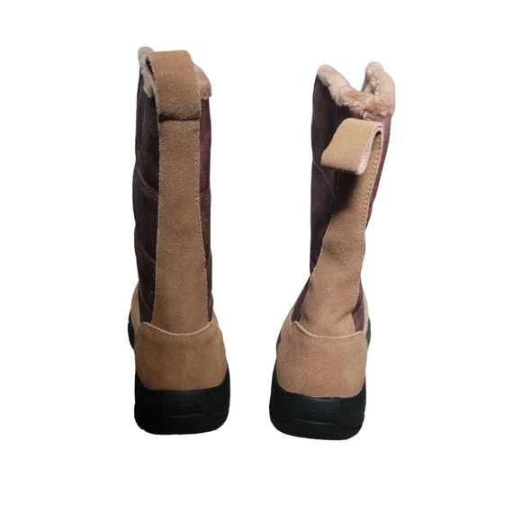 Land's End All Weather Boots Women's 10 Caramel Zip Front Insulated & Cozy NWT - Picture 5 of 9